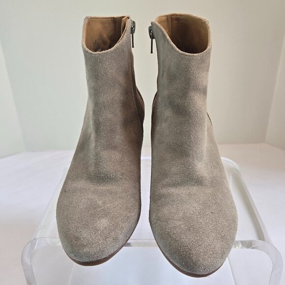 NINE WEST Women's Cowgirl Tristan Western Suede Ankle Boots  Sz: 7 Gray - Picture 6 of 11